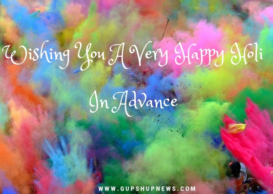 Happy Holi In Advance Images 2019