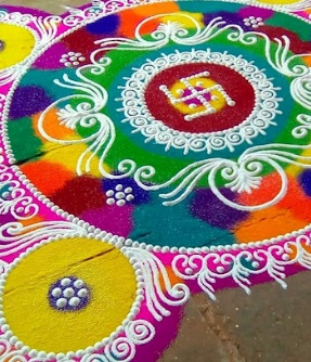 simple rangoli design for diwali 2019