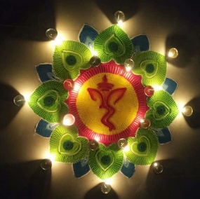 simple rangoli design for diwali 2019